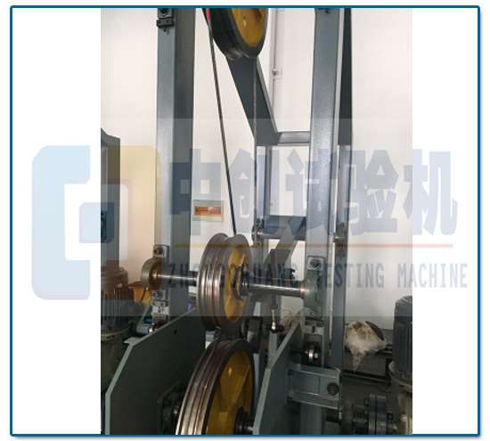 钢丝绳弯曲疲劳试验机 内部结构图 钢丝绳弯曲疲劳试验机 内部结构图