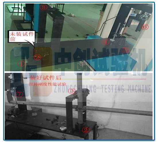 碗扣扣件试样安装示意图