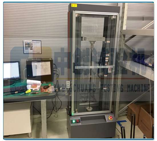 气弹簧拉伸测试机客户现场