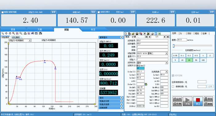 螺栓楔负载拉力试验曲线